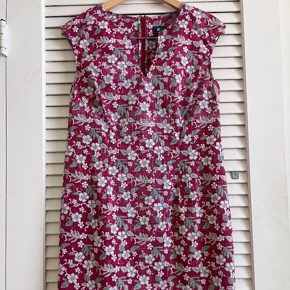 Red & Green Tank Dress